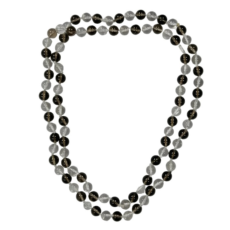 Pearlz Gallery Ladies Round Smoky Quartz Endless Necklace - Necklaces & Pendants - British D'sire Main image