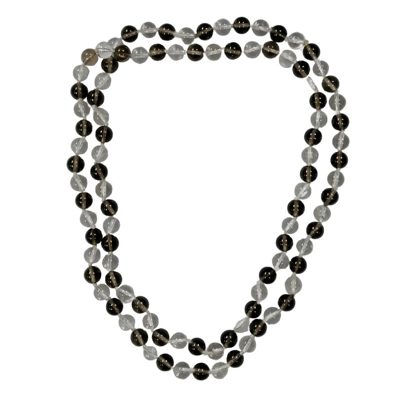 Pearlz Gallery Ladies Round Smoky Quartz Endless Necklace - Necklaces & Pendants - British D'sire