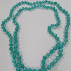 Pearlz Gallery Ladies Russian Amazonite 6mm Knotted Necklace - Necklaces & Pendants - British D'sire