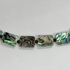 Pearlz Gallery Rectangle 14x20mm Black Onyx & Abalone Necklace - Necklaces & Pendants - British D'sire