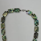 Pearlz Gallery Rectangle 14x20mm Black Onyx & Abalone Necklace - Necklaces & Pendants - British D'sire