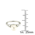 Pearlz Gallery Rhodium Black Spinel 2.41mm Round Ladies Ring - Rings - British D'sire