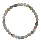 Pearlz Gallery Round Beads Multi Beryl 925 Sterling Silver Bracelet - Bracelets & Bangles - British D'sire