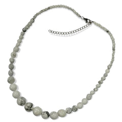 Pearlz Gallery Round White Howlite Graduation Necklace - Necklaces & Pendants - British D'sire