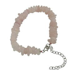 Pearlz Gallery Roundell Chips Rose Quartz Bracelet - Bracelets & Bangles - British D'sire