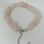 Pearlz Gallery Roundell Chips Rose Quartz Bracelet - Bracelets & Bangles - British D'sire