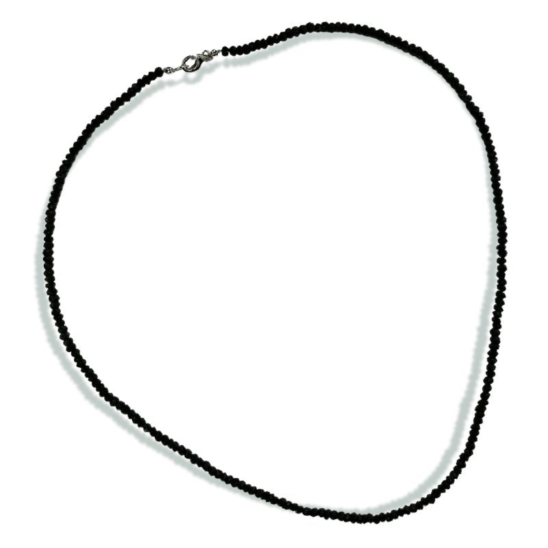 Pearlz Gallery Sterling Silver Black Spinel Necklace - Necklaces & Pendants - British D'sire Main image
