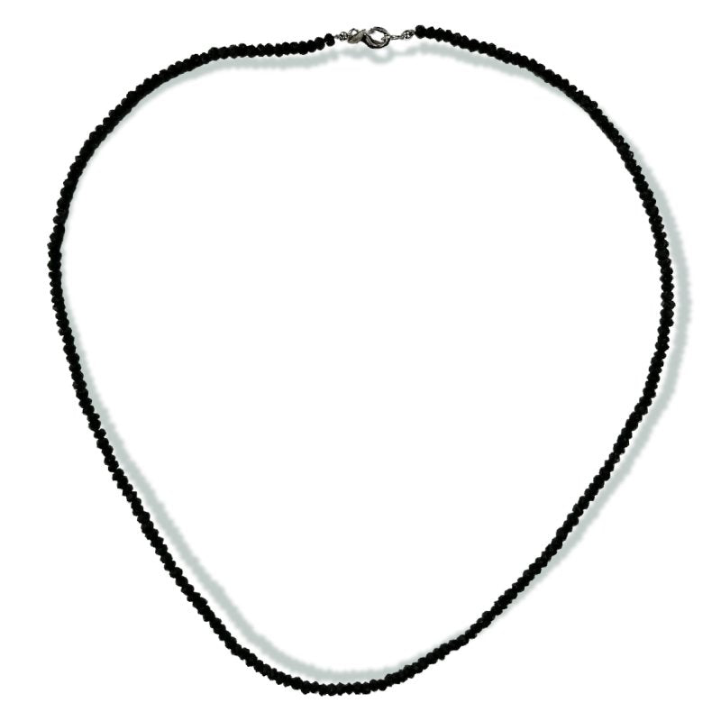 Pearlz Gallery Sterling Silver Black Spinel Necklace - Necklaces & Pendants - British D'sire