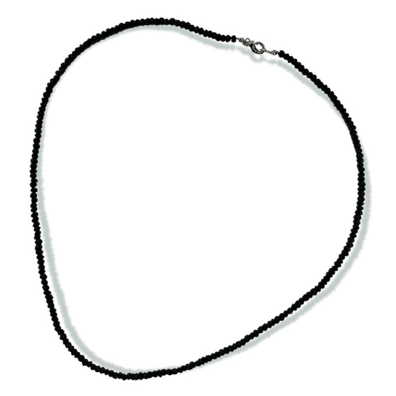 Pearlz Gallery Sterling Silver Black Spinel Necklace - Necklaces & Pendants - British D'sire
