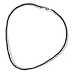 Pearlz Gallery Sterling Silver Black Spinel Necklace - Necklaces & Pendants - British D'sire