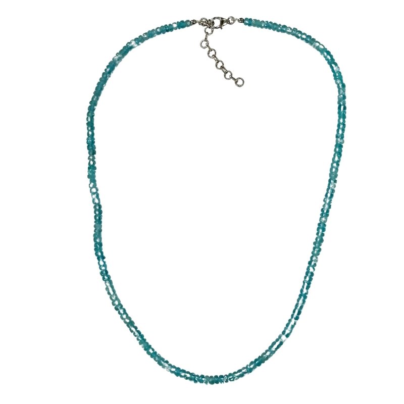 Pearlz Gallery Sterling Silver Blue Apatite Necklace - Necklaces & Pendants - British D'sire