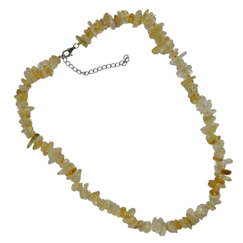 Pearlz Gallery Citrine Rondelle Necklace 20" - 925 Sterling Silver Knotted Beads for Ladies - Positive Energy Jewelry Secondary image