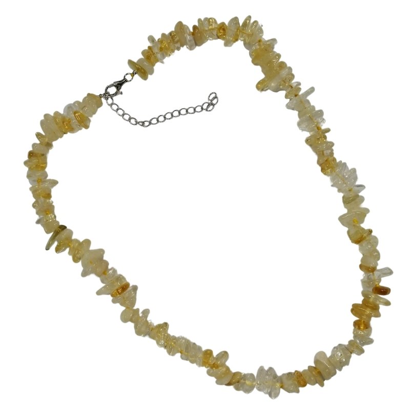 Pearlz Gallery Sterling Silver Citrine Round Bead Knotted Necklace - Necklaces & Pendants - British D'sire