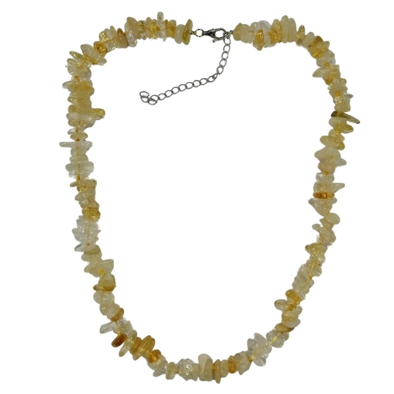 Pearlz Gallery Sterling Silver Citrine Round Bead Knotted Necklace - Necklaces & Pendants - British D'sire Main image