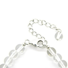 Pearlz Gallery Sterling Silver Ladies Round Crystal Bracelet - Bracelets & Bangles - British D'sire