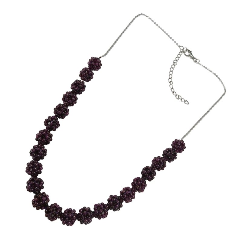 Pearlz Gallery Sterling Silver Rhodolite Garnet Necklace - Necklaces & Pendants - British D'sire