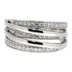 Pearlz Gallery Sterling silver White Cubic Zirconia Fashion Band - Rings - British D'sire