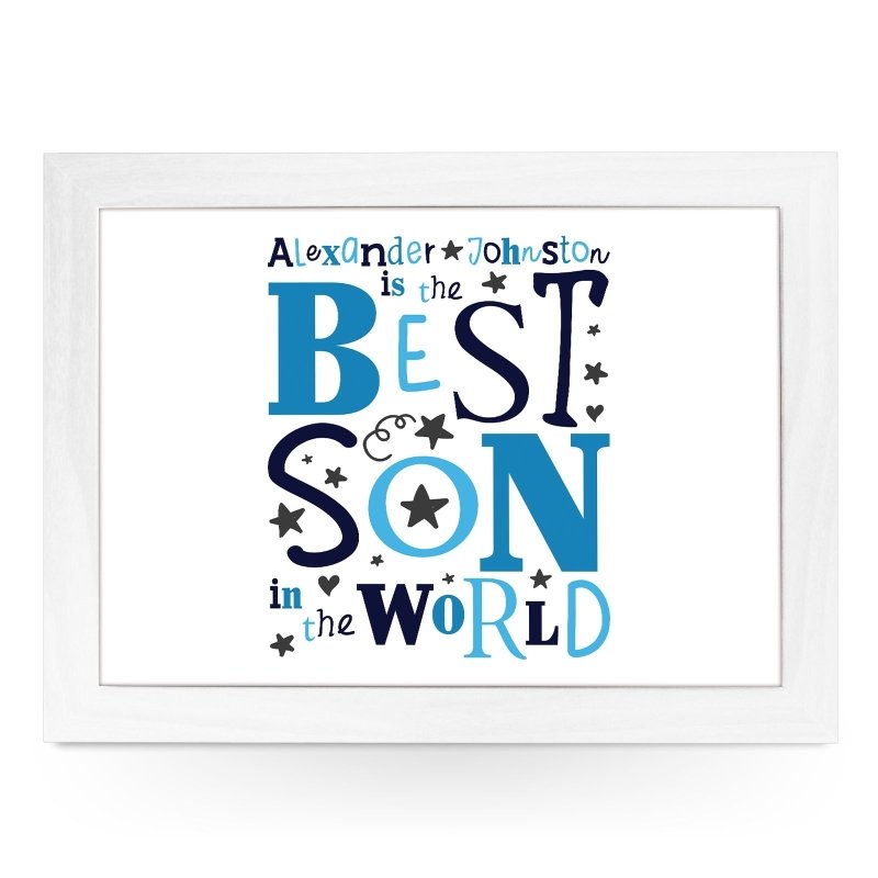 Personalised Best Son In The World Lap Tray - L0493 - Kitchen Tools & Gadgets - British D'sire