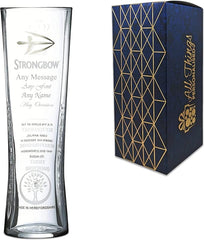 Personalised Engraved Official Strongbow Pint Glass, Personalise with Any Message for Any Occasion, Stylize with a Variety of Fonts, Gift Box Included, Laser Engraved - British D'sire