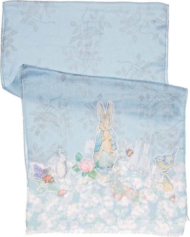 Peter Rabbit Scarf, Multi-Colour - Women's Accessories - British D'sire