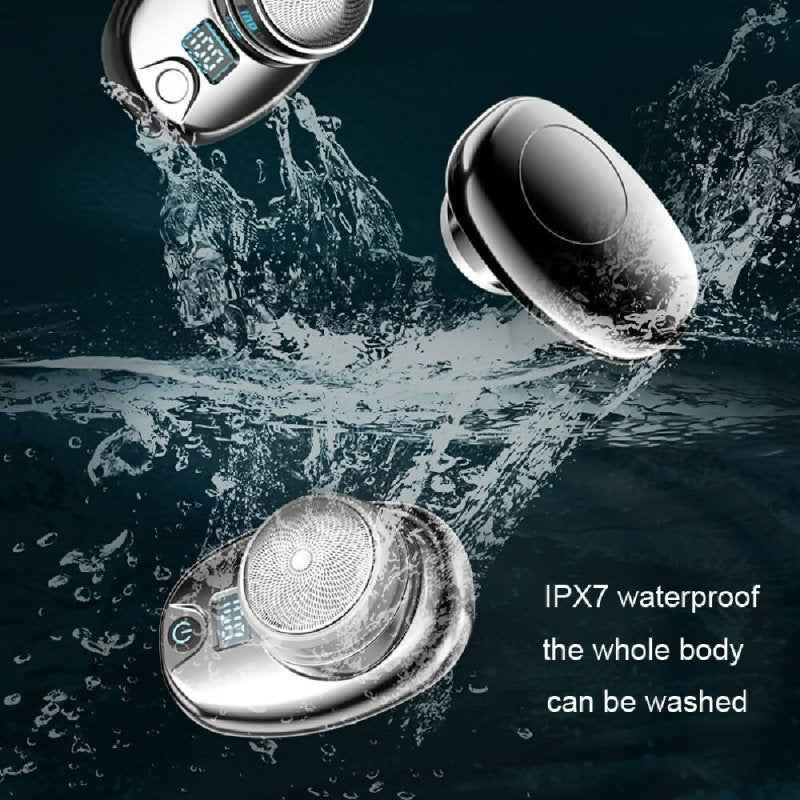 Portable Digital Razor Mini Washable Electric Shaver(Gradient Blue) - Electric Shaver - British D'sire