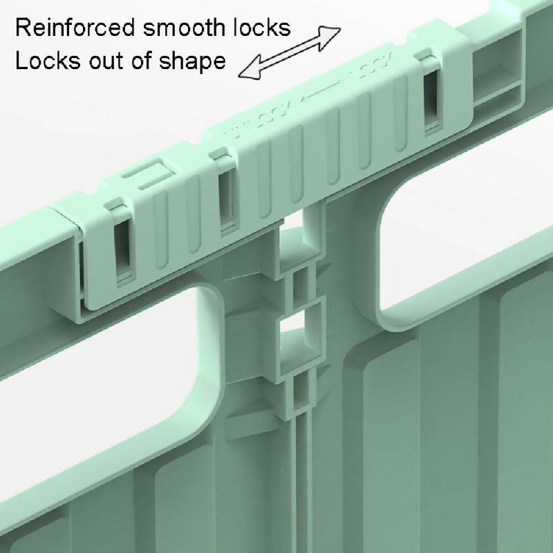 Portable Plastic Folding Shopping Cart Grocery Shopping Small Trolley Cart, Style: Climbing Wheel Green(Large) - Shopping Small Trolley - British D'sire