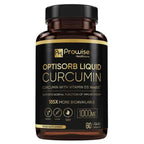 Prowise Healthcare Optisorb Liquid Curcumin with Vitamin D - 60 Capsules | Suitable For Vegetarians | Made In UK - British D'sire