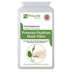 Psyllium Husks 1500mg 90 Capsules - Natural Dietary Fibre for Colon Cleansing & Bowel Health - UK Manufactured | GMP Standards - British D'sire