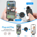 PULUZ Wireless Lavalier Microphone for iPhone / iPad, 8-Pin Receiver and Dual Microphones (Black) - Microphones - British D'sire