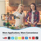 PULUZ Wireless Lavalier Microphone for iPhone / iPad, 8-Pin Receiver and Dual Microphones (Black) - Microphones - British D'sire