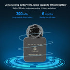 PULUZ Wireless Lavalier Microphone for iPhone / iPad, 8-Pin Receiver and Dual Microphones (Black) - Microphones - British D'sire