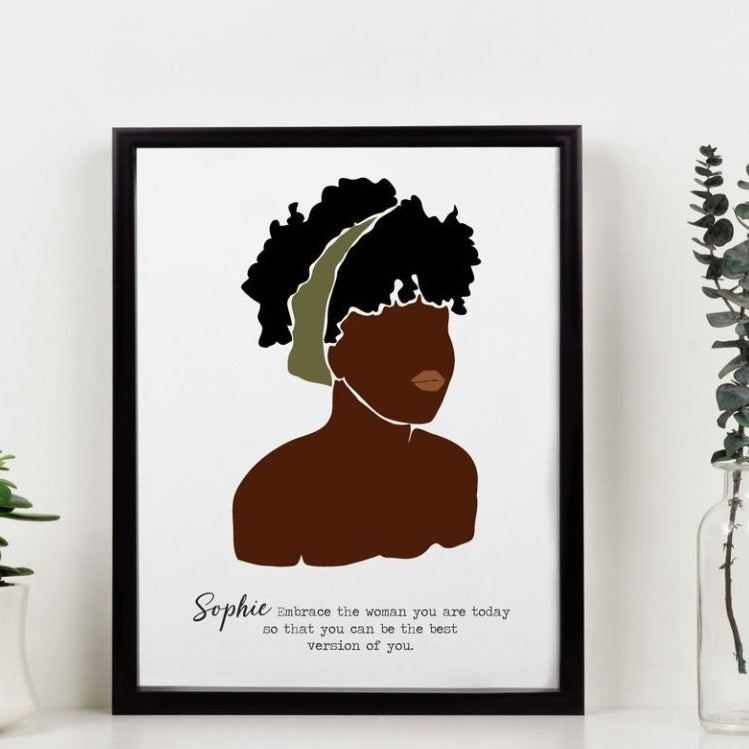 Pure Essence Greetings Best Version of You Personalised Quote Motivational Wall Art - Housings & Frames - British D'sire