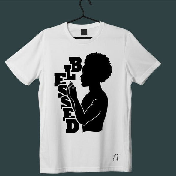 Pure Essence Greetings Blessed Personalised Men's Tshirt - Mens T-Shirts & Shirts - British D'sire Main image