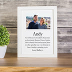 Pure Essence Greetings Brother Photo and Poem Print Personalised Framed - Housings & Frames - British D'sire