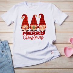Pure Essence Greetings Christmas Gnomes Personalised Tshirt - Womens T-Shirts & Shirts - British D'sire