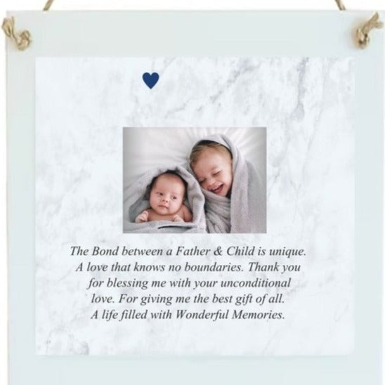 Pure Essence Greetings Dad Personalised Photo Plaque - Signs & Plaques - British D'sire Main image
