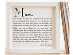 Pure Essence Greetings Mum Personalised Framed Poem - Housings & Frames - British D'sire