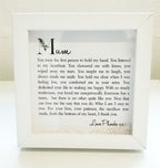 Pure Essence Greetings Mum Personalised Framed Poem - Housings & Frames - British D'sire