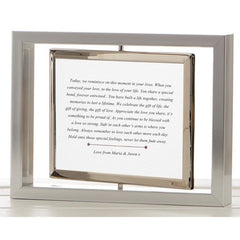 Pure Essence Greetings On Your 25th Anniversary Personalised Photo Framed Poem - Housings & Frames - British D'sire