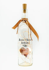 Pure Essence Greetings Own Image Text Personalised LED Candle Bottle - Vases & Other Decor Item - British D'sire