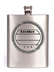 Pure Essence Greetings Personalised Brother Hip Flask - Bottles & Thermos - British D'sire
