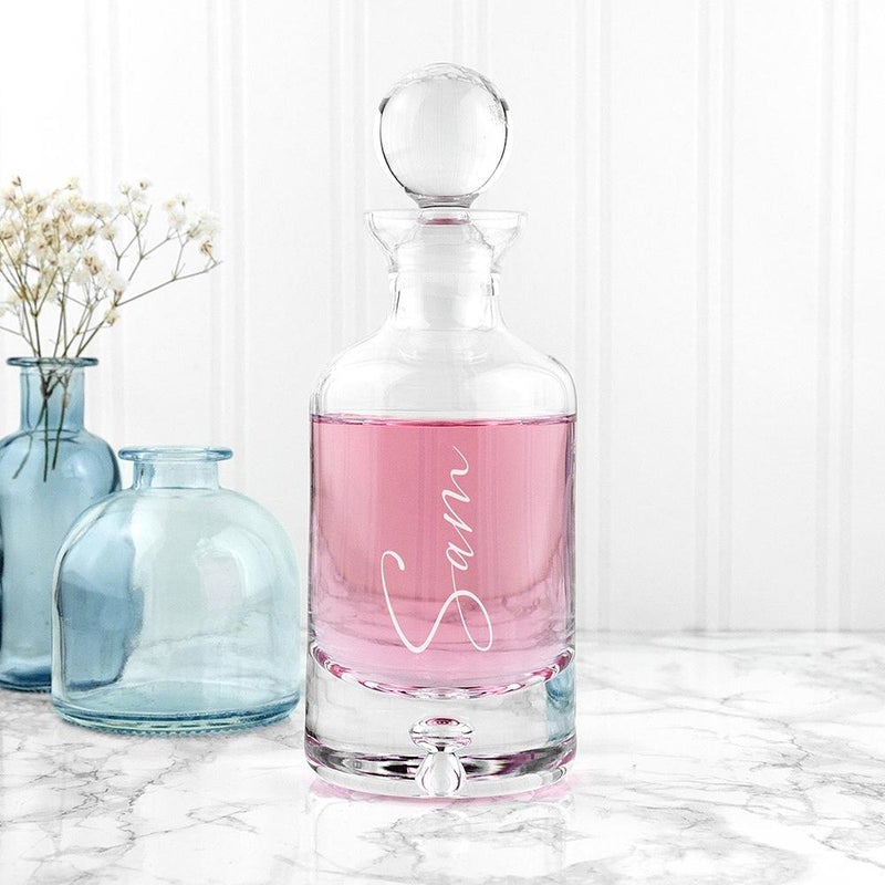 Pure Essence Greetings Personalised Engraved Decanter - Glasswares & Drinkwares - British D'sire