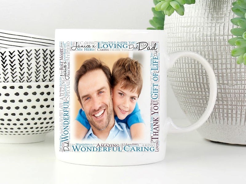 Pure Essence Greetings Personalised Father/Grandfather's Ceramic Photo Mug - Glasswares & Drinkwares - British D'sire