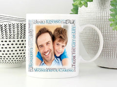 Pure Essence Greetings Personalised Father/Grandfather's Ceramic Photo Mug - Glasswares & Drinkwares - British D'sire