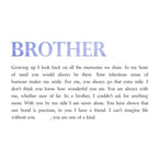 Pure Essence Greetings Personalised Framed Brother Poem - Housings & Frames - British D'sire