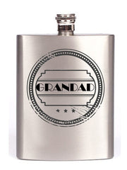 Pure Essence Greetings Personalised Grandad Hip Flask - Bottles & Thermos - British D'sire