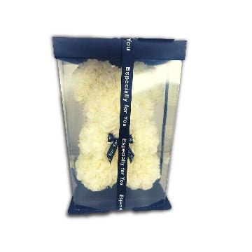 Pure Essence Greetings Personalised Handmade Rose Teddy - Stuffed & Plush Animals - British D'sire Main image