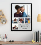 Pure Essence Greetings Personalised Large Photo Collage With Your Own Message Framed/Unframed - Housings & Frames - British D'sire