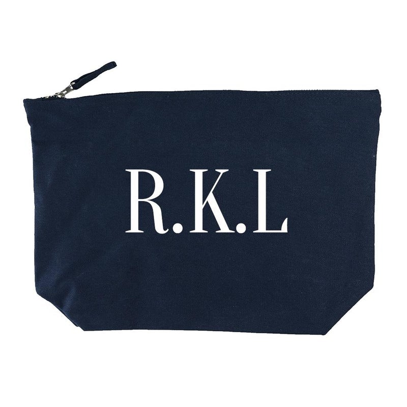 Pure Essence Greetings Personalised Men's Navy Wash Bag - Mens Backpacks - British D'sire