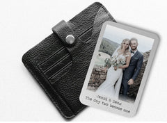 Pure Essence Greetings Personalised Metal Photo Wallet Card - Wallet Cards - British D'sire